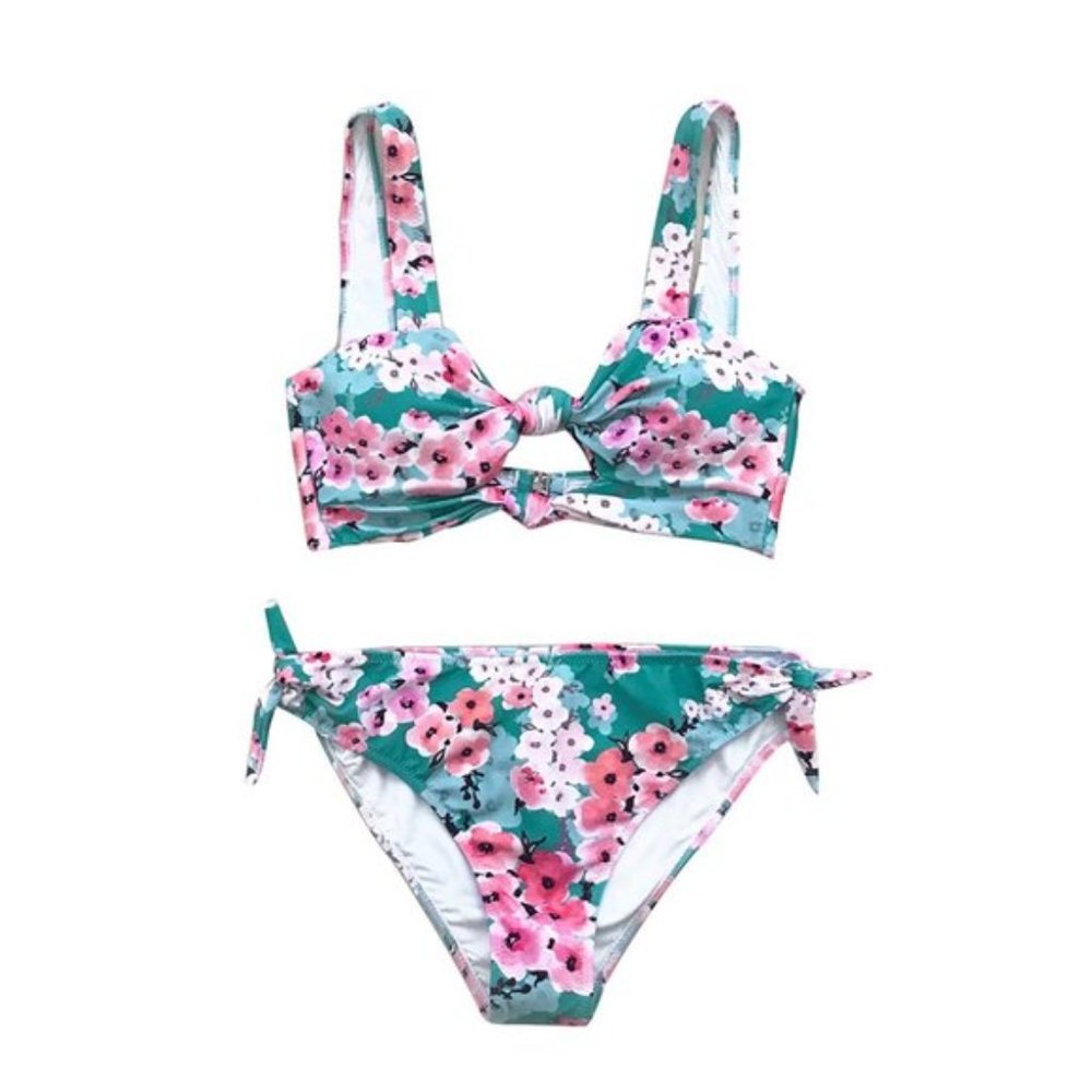 Amberlynn Floral Romance Low Rise Bikini Set - Picture 9 of 9